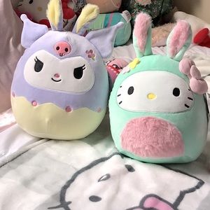 Hello kitty and kuromi Easter Squishmallows